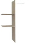 Carryhome Inneneinteilung, Grau, Holzwerkstoff, 2 F&auml;cher, 88x147x48 cm, Made in