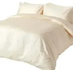 Homescapes Bio-Bettw&auml;sche, Creme, Textil, Rechteckig, 135x200 cm, Oeko-Tex&reg;,