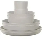Mepal Geschirr-Set, Wei&szlig;, Kunststoff, 8-teilig, 2x2x2 cm, Essen & Trinken, Geschirr,