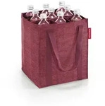 Reisenthel Flaschentr&auml;ger Bottlebag twist maroon, Bordeaux, Textil, 24x28x24 cm,