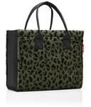 Reisenthel Einkaufstasche Daily shopper teddy leo olive, Dunkelgr&uuml;n, Textil, 14 L,