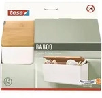 Tesa Aufbewahrungsbox Baboo, Wei&szlig;, Holz, Kunststoff, Bambus, 1 F&auml;cher, 24.2x11x10.2