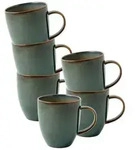 like.Villeroy & Boch Kaffeebecher, Blaugrau, Keramik, Kaffee & Tee, Tassen,