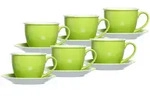 Ritzenhoff Breker Milchkaffee, Gr&uuml;n, Keramik, 0.35 L, 17x11x17 cm, Kaffee & Tee,