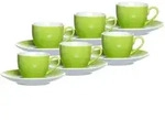 Ritzenhoff Breker Espressotassen, Gr&uuml;n, Keramik, 0.08 L, 12x7x12 cm, Kaffee & Tee,