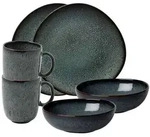 like.Villeroy & Boch Fr&uuml;hst&uuml;cks-Set, Grau, Keramik, 6-teilig, 28x22x38 cm, Essen &