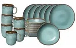 like.Villeroy & Boch Fr&uuml;hst&uuml;cks-Set, T&uuml;rkis, Keramik, 18-teilig, 2x2x2 cm, Essen &