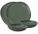 like.Villeroy & Boch Tafel-Set, Gr&uuml;n, Keramik, 4-teilig, 2x2x2 cm, Essen & Trinken,