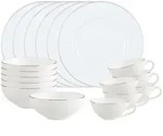 Villeroy & Boch Fr&uuml;hst&uuml;cks-Set, Wei&szlig;, Keramik, 18-teilig, 2x2x2 cm, Essen &