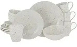 Creatable Kombiservice Confetti, Creme, Keramik, 16-teilig, Punkte, 300 ml,400 ml,