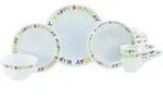 Creatable Kombiservice Happy Birthday, Mehrfarbig, Keramik, 10-teilig, Texte, 300