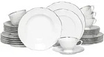 Creatable Kombiservice Maria Theresia Platin, Wei&szlig;, Platin, Keramik, 30-teilig, 200
