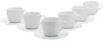 Creatable Kaffeeservice Square, Wei&szlig;, Keramik, 12-teilig, 200 ml,200 ml, Essen...