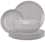 Seltmann Weiden Tafelservice, Grau, Keramik, 12-teilig, Rund, 2x2x2 cm, Essen &