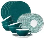 Seltmann Weiden Teeservice, Petrol, Keramik, 18-teilig, Rund, 2x2x2 cm, Essen &
