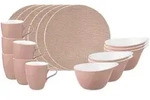 Seltmann Weiden Fr&uuml;hst&uuml;cks-Set, Rosa, Keramik, 18-teilig, Rund, 2x2x2 cm, Essen &