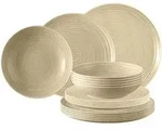 Seltmann Weiden Teller-Set, Beige, Keramik, 18-teilig, Rund, 2x2x2 cm, Essen &
