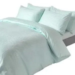 Homescapes Bettw&auml;sche, Blau, Textil, Gestreift, Rechteckig, 260x220 cm,...