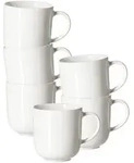 Ritzenhoff Breker Henkelbecher, Wei&szlig;, Keramik, Rund, Kaffee & Tee, Tassen,