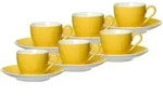 Ritzenhoff Breker Espressotassen, Gelb, Keramik, 0.08 L, 12x7x12 cm, Kaffee & Tee,