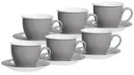 Ritzenhoff Breker Milchkaffee, Grau, Keramik, 0.35 L, 17x11x17 cm, Kaffee & Tee,