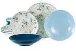 Creatable Tafelservice Candy Drops Mix, Blau, Mehrfarbig, Pastellblau, Keramik,