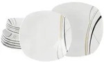 Creatable Tafelservice Square, Wei&szlig;, Keramik, 12-teilig, lebensmittelecht,