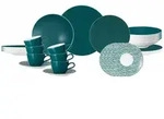Seltmann Weiden Kombiservice, Petrol, Keramik, 30-teilig, Rund, 2x2x2 cm, Essen &