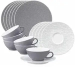Seltmann Weiden Teeservice, Grau, Keramik, 18-teilig, Rund, 2x2x2 cm, Essen &