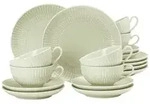 Seltmann Weiden Teeservice, Gr&uuml;n, Keramik, 18-teilig, Rund, 2x2x2 cm, Essen &