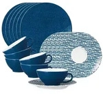 Seltmann Weiden Teeservice, Blau, Keramik, 18-teilig, Rund, 2x2x2 cm, Essen &