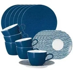 Seltmann Weiden Kaffeeservice, Blau, Keramik, 18-teilig, Rund, 2x2x2 cm, Essen &