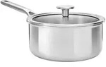 KitchenAid Stielkasserolle 3-Ply Stainless Steel, Edelstahl, Metall, Glas, 3.1...