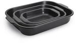 Woll Bratform, Schwarz, Schwarz Hochglanz, Keramik, rechteckig, 30x8x38 cm,