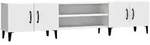 vidaXL Tv-Schrank, Wei&szlig;, Holz, 1 F&auml;cher, Rechteckig, 180x40x31.5 cm, Wohnzimmer,