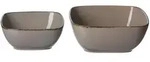 Ritzenhoff Breker Servierschalen-Set, Grau, Keramik, Quadratisch, 2x2x2 cm, Essen &
