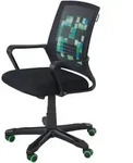 Minecraft Drehstuhl Minecraft, Schwarz, Kunststoff, Textil, F&uuml;llung: Schaumstoff,