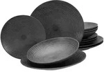 Creatable Tafelservice Catania Anthrazit, Anthrazit, Keramik, 12-teilig, Essen &