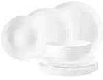 Seltmann Weiden Teller-Set, Wei&szlig;, Keramik, 18-teilig, Rund, 2x2x2 cm, Essen &
