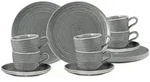 Seltmann Weiden Kaffeeservice, Grau, Keramik, 18-teilig, 0.26 L, Rund, 2x2x2 cm,