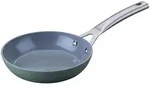 Chefkoch+Fackelmann Bratpfanne Stuttgart, Grau, Gr&uuml;n, Silber, Metall, Kochen,