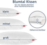 Blumtal Nackenkissen, Wei&szlig;, Textil, 40x80 cm, Oeko-Tex&reg; Standard 100,