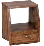Mid.you Nachtschrank Skyport Mumbai, Sheesham, Holz, Sheesham, massiv, 1 Schublade(n)