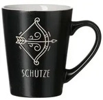 Ritzenhoff Breker Henkelbecher, Schwarz, Keramik, Rund, Kaffee & Tee, Tassen,