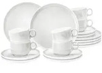 Seltmann Weiden Kaffeeservice, Wei&szlig;, Keramik, 18-teilig, Rund, 24x18.1x43 cm, Essen