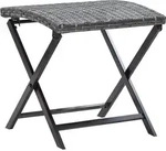 vidaXL Klapphocker, Grau, Kunststoff, 44x44 cm, Gartenm&ouml;bel, Gartenst&uuml;hle,
