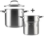 Berndes Pastatopf b.vital, Grau, Metall, 5,5 L, 17.5x22x20 cm, backofengeeignet,