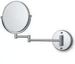 Tesa Schminkspiegel Visioon, Chrom, Metall, Glas, rund, 48x25.7x30.8 cm, Spiegel,