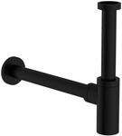 Sch&uuml;tte Siphon, Schwarz, Metall, 37x5.5x32.5 cm, Badezimmer, Waschbecken &