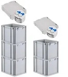 Proregal Eurobox, Blau, Kunststoff, Rechteckig, 30x32x40 cm, Ordnen & Aufbewahren,